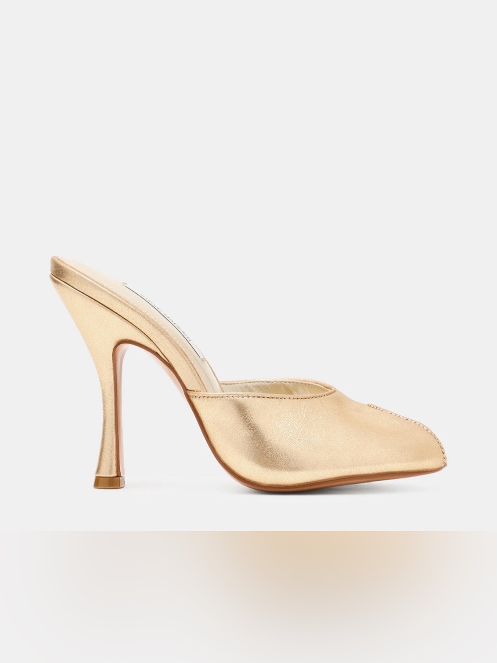 Steve Madden Metallic Gold High Heel Mule
